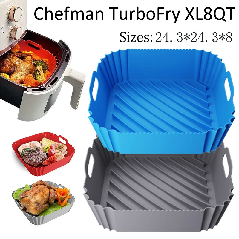 Air Fryer Silicone Pot Liner - Grande fritadeira de ar cesta de