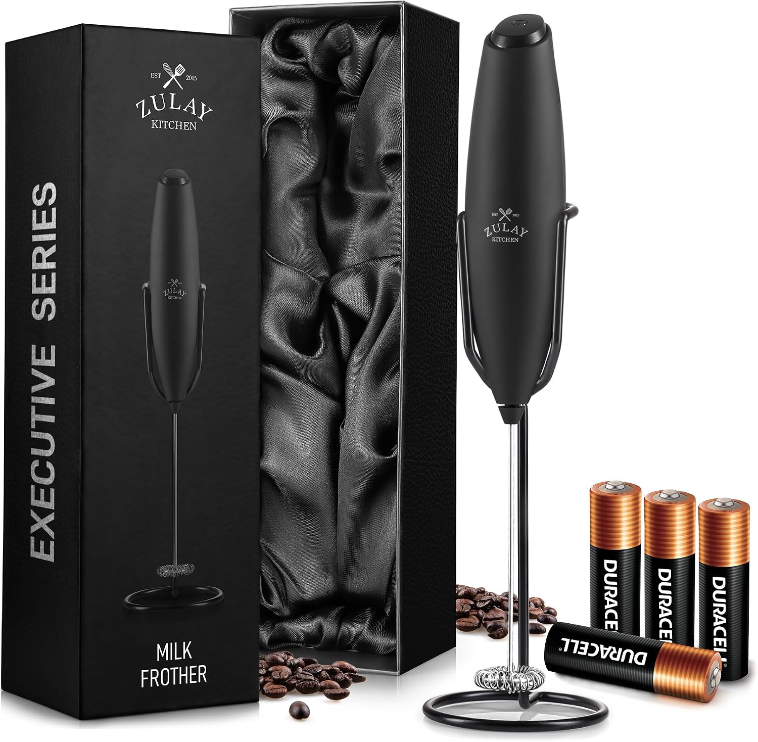 Electric Milk Frother Handheld - Espumador de leite elétrico portátil para