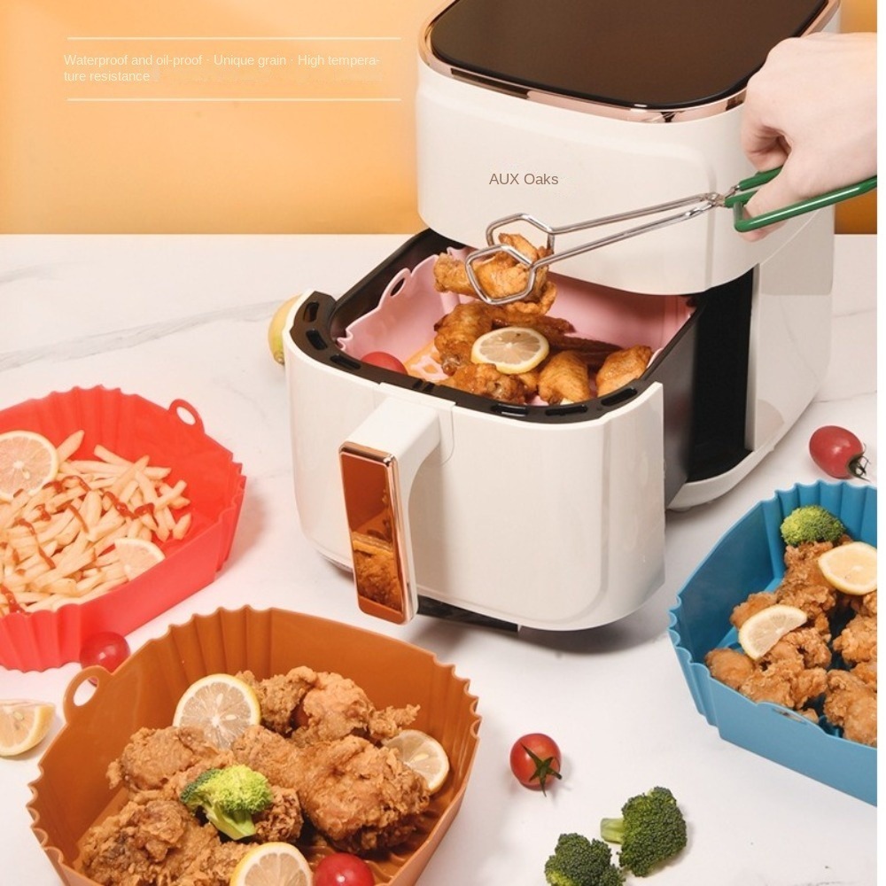Air Fryer Silicone Pot Liner - Forros de Silicone Antiaderentes para Fritadeira