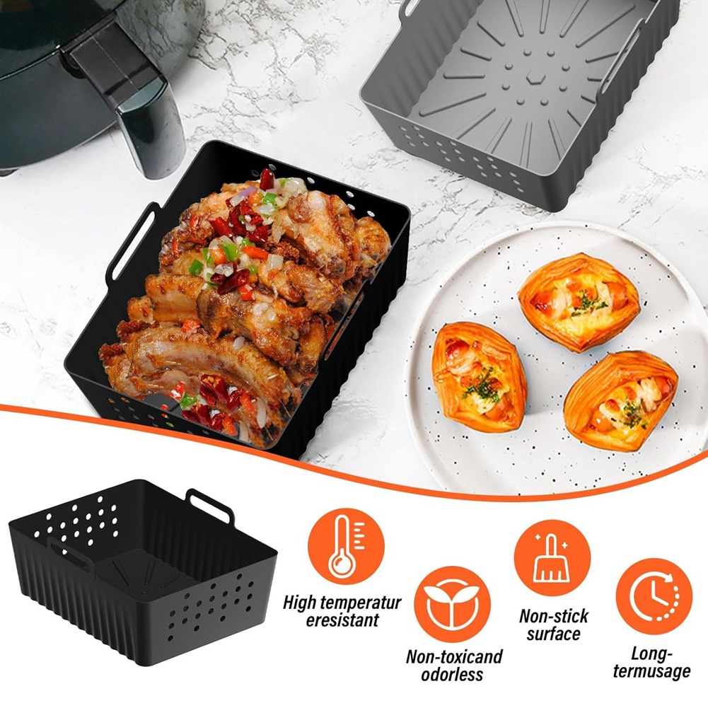Air Fryer Silicone Pot Liner - NOVO EM ESTOQUE - 2 PEÇAS