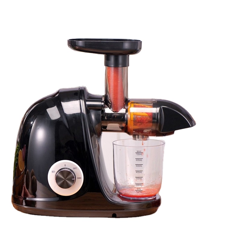 Electric Slow Juicer Cold Press - 2026-Black Extrator de Suco Horizontal de