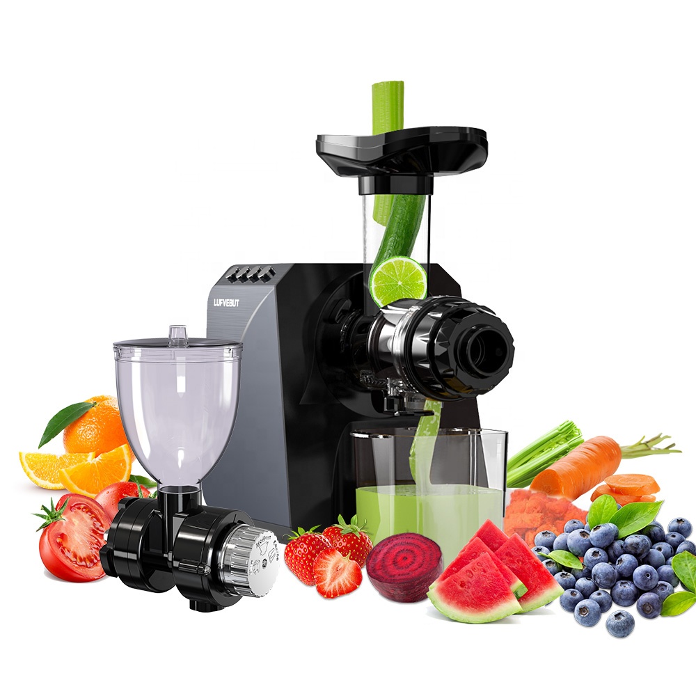 Electric Slow Juicer Cold Press - Centrífuga Elétrica Multifuncional de Pressão Fria