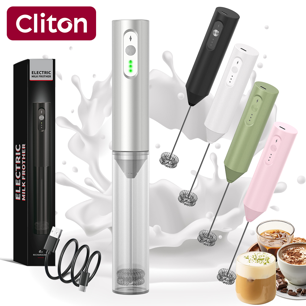 Portable Blender Usb Rechargeable - Espumador de Leite Elétrico Recarregável USB-C