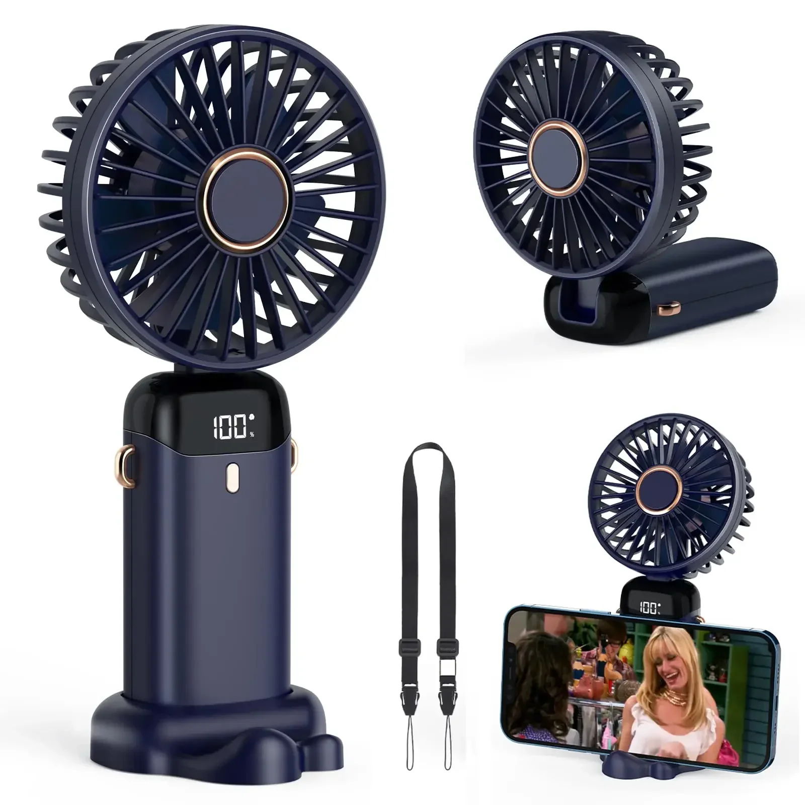 Portable Blender Usb Rechargeable - 5000mah portátil mini ventilador sem fio