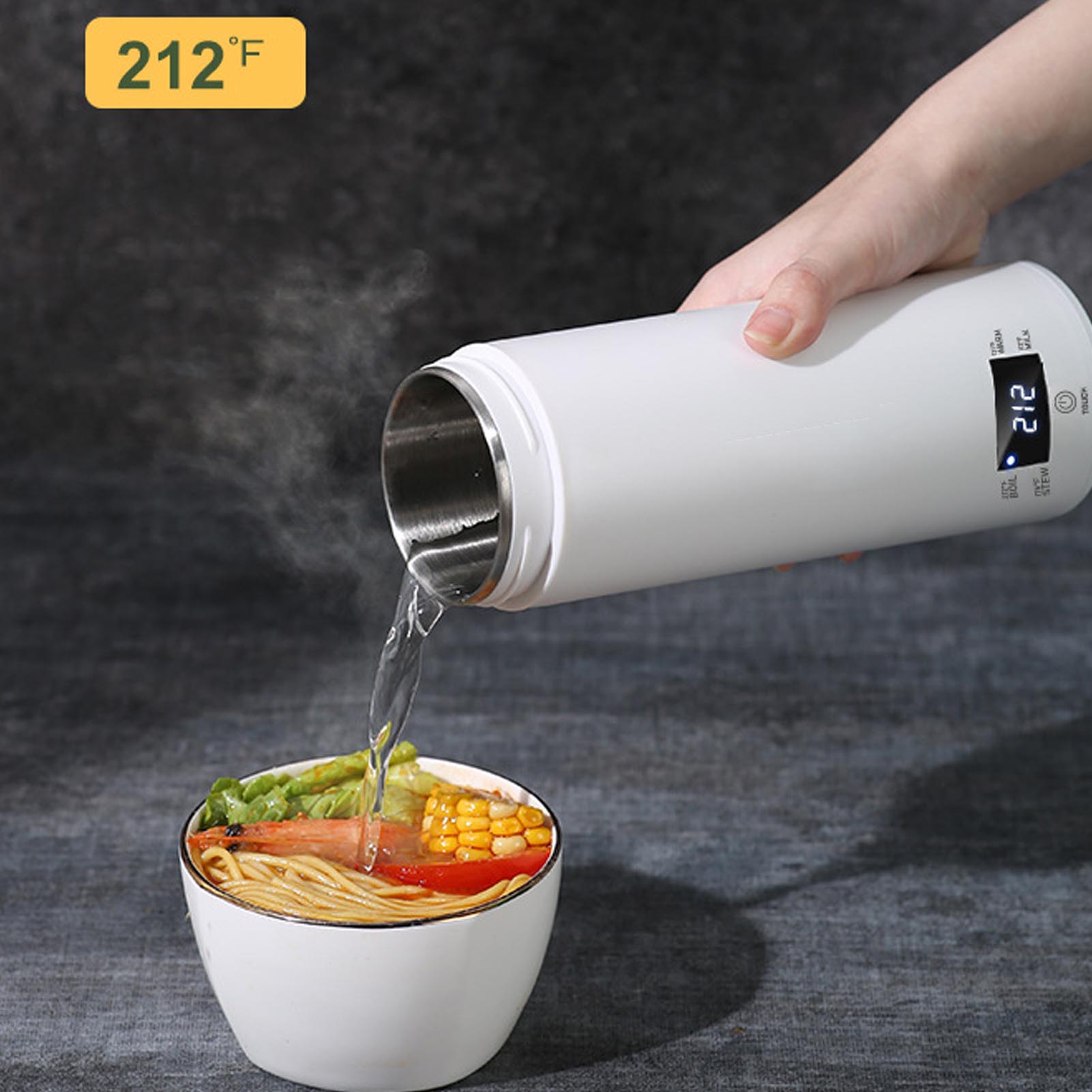 Electric Kettle Temperature Control - Mini chaleira elétrica portátil 450ml com