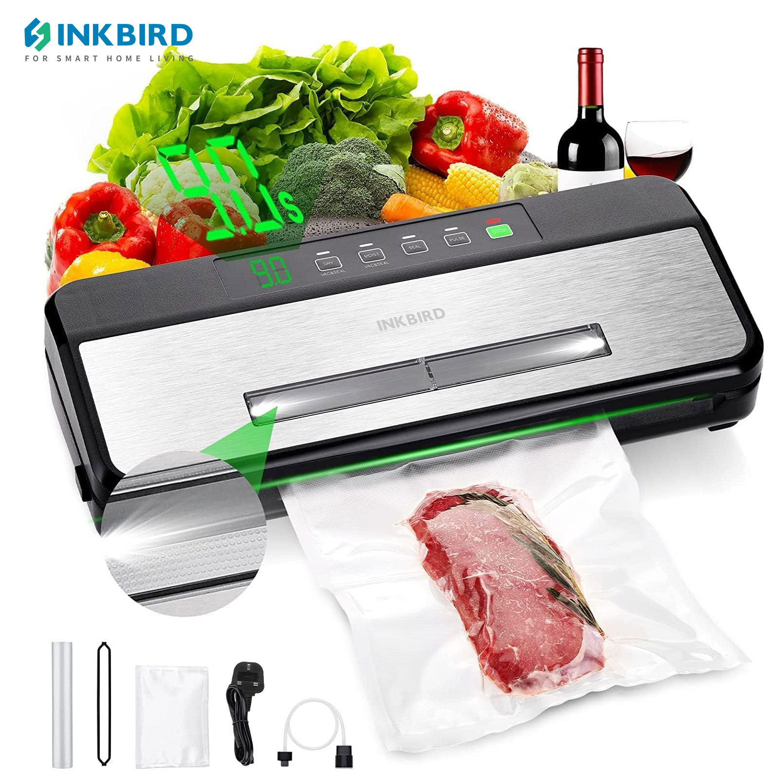 Food Vacuum Sealer Machine - Inkbird 3a seladora a vácuo com