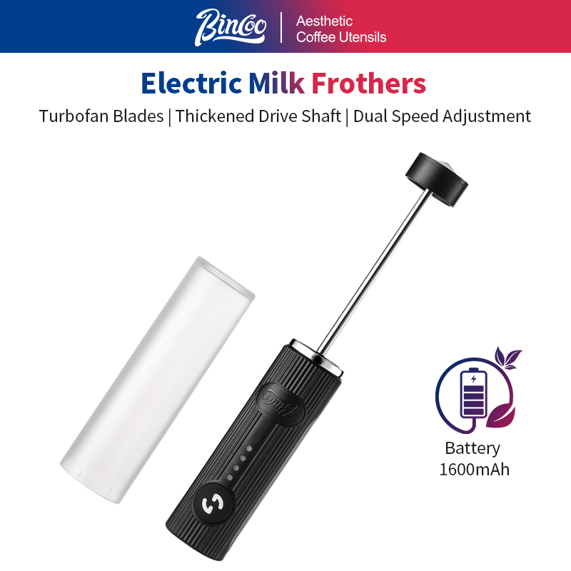 Electric Milk Frother Handheld - BINCOO Espuma de Café Elétrica USB