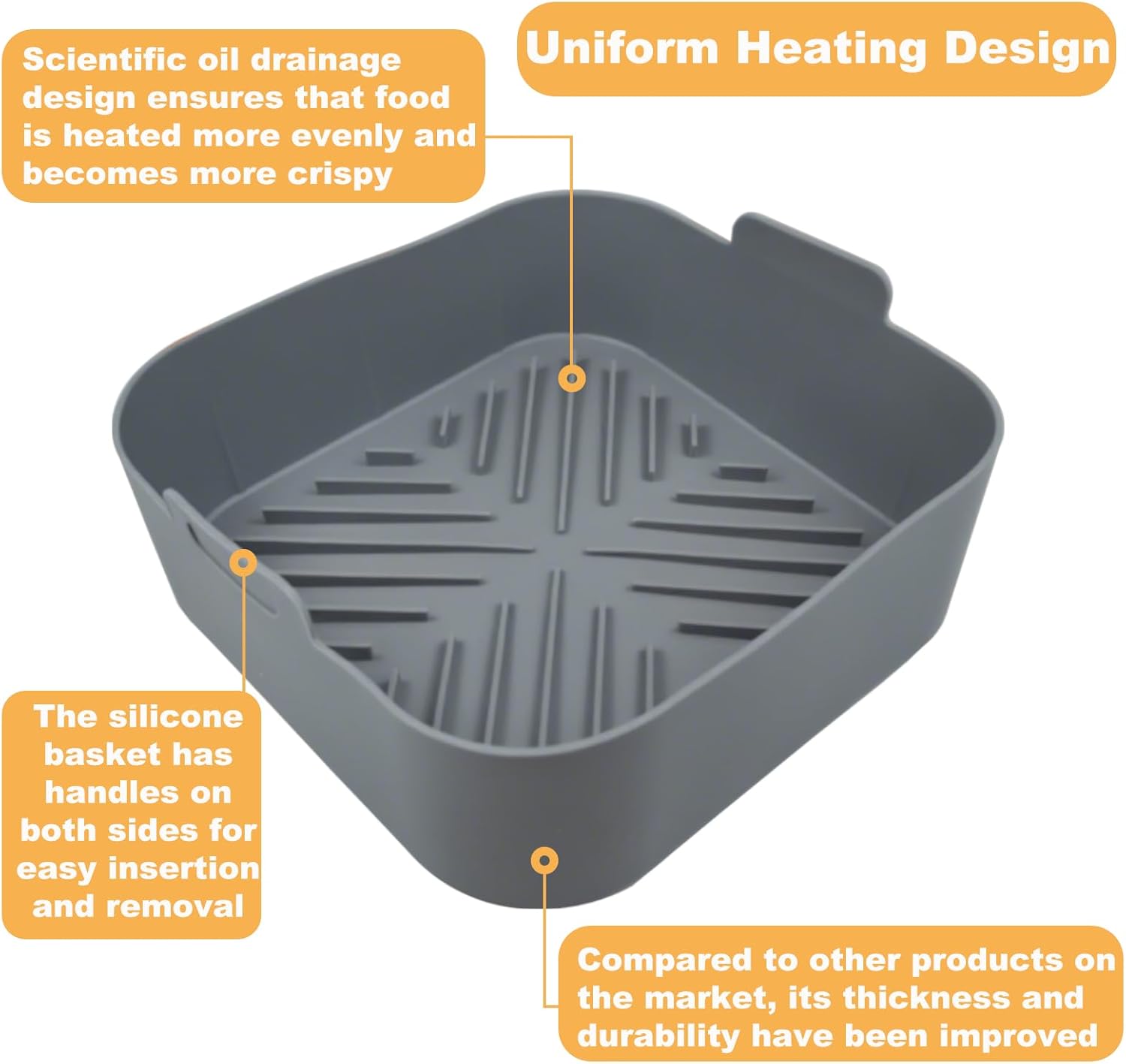 Forros de silicone antiaderent - Air Fryer Silicone Pot Liner avaliação e preço