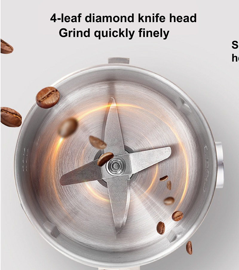304 aço inoxidável moedor elét - Coffee Bean Grinder Electric avaliação e preço