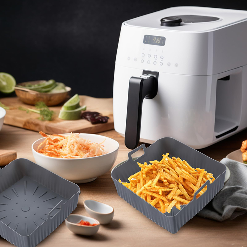Grande 23cm fritadeira de ar c - Air Fryer Silicone Pot Liner avaliação e preço