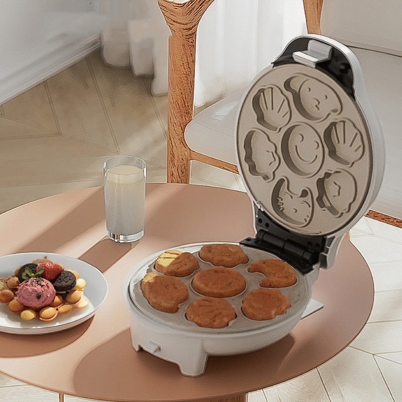 750w mini sanduicheira elétric - Mini Waffle Maker Machine avaliação e preço