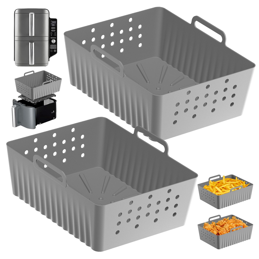 NOVO EM ESTOQUE - 2 PEÇAS Forr - Air Fryer Silicone Pot Liner avaliação e preço