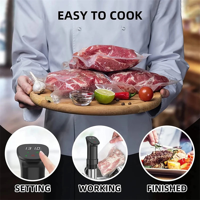 Panela Sous Vide à Prova d'Águ - Digital Sous Vide Precision Cooker avaliação e preço