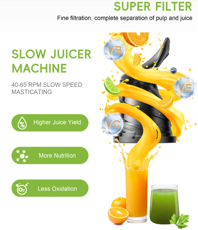 Espremedor Elétrico Comercial  - Electric Slow Juicer Cold Press avaliação e preço