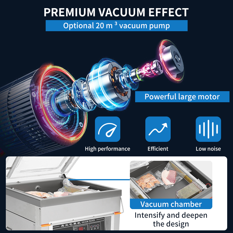 Máquina comercial semiautomáti - Food Vacuum Sealer Machine avaliação e preço