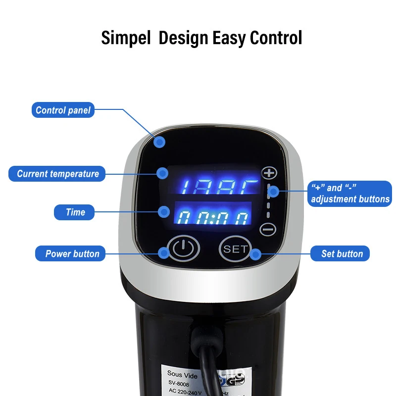 Circulador de imersão de fogão - Digital Sous Vide Precision Cooker avaliação e preço