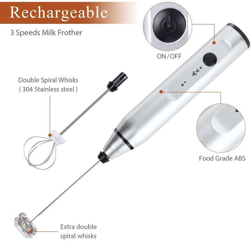Mini batedor de leite elétrico - Portable Blender Usb Rechargeable avaliação e preço