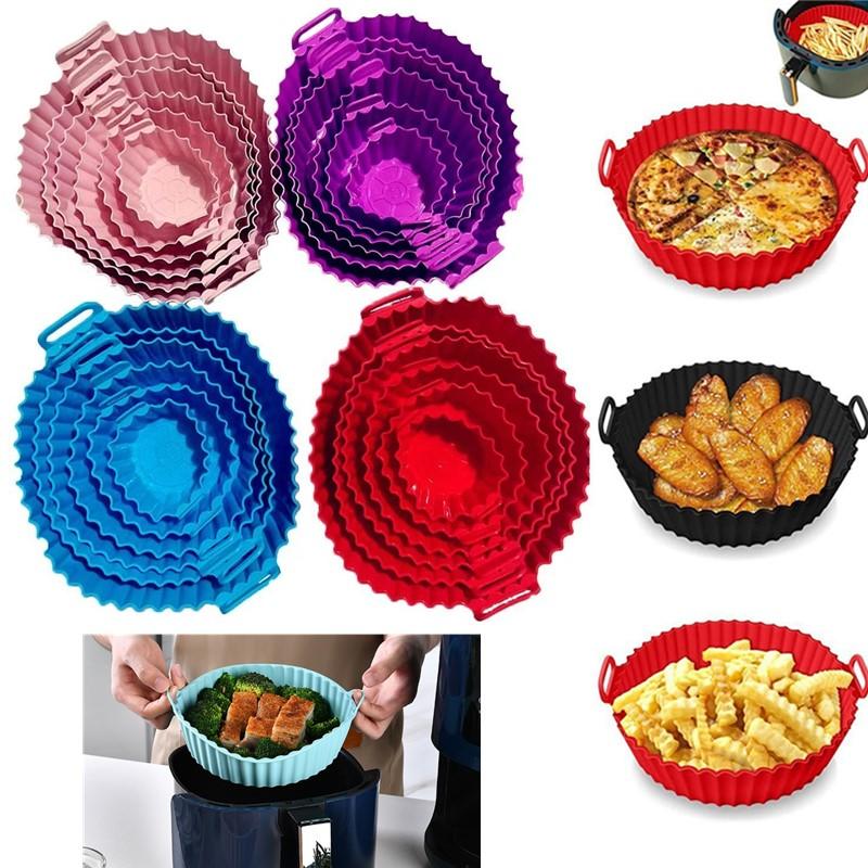 C Air Fryer Silicone Tray Baki - Air Fryer Silicone Pot Liner avaliação e preço