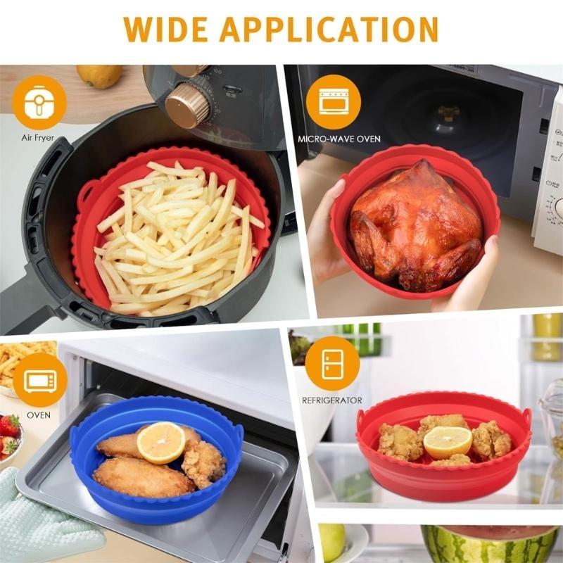 Cesta potes silicone para frit - Air Fryer Silicone Pot Liner avaliação e preço