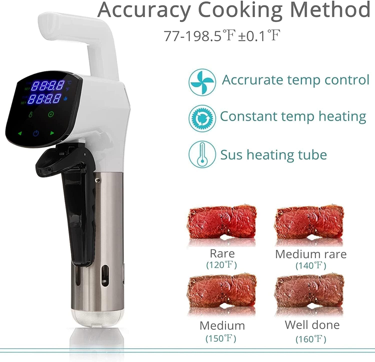 SmartChef Sous Vide Máquina 18 - Digital Sous Vide Precision Cooker avaliação e preço