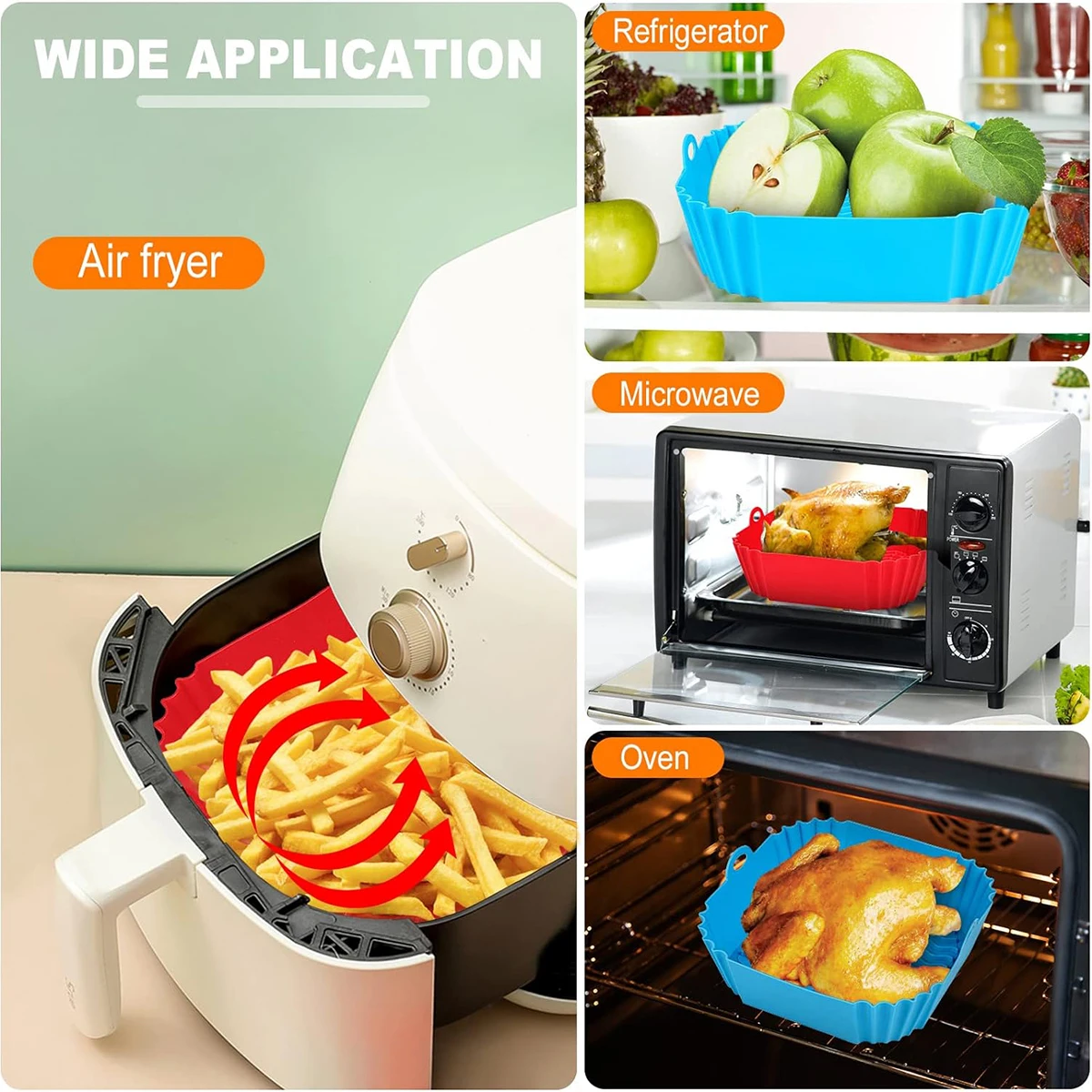 Forros de Silicone para Fritad - Air Fryer Silicone Pot Liner avaliação e preço