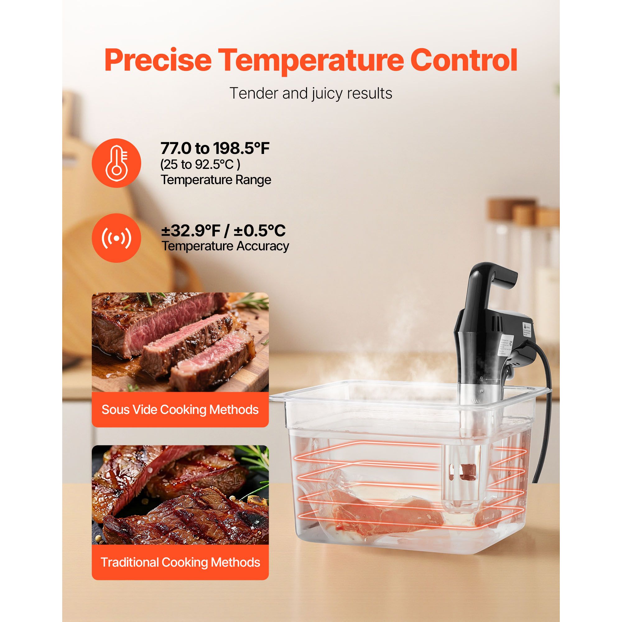 Cozedor Sous Vide de Precisão, - Digital Sous Vide Precision Cooker avaliação e preço