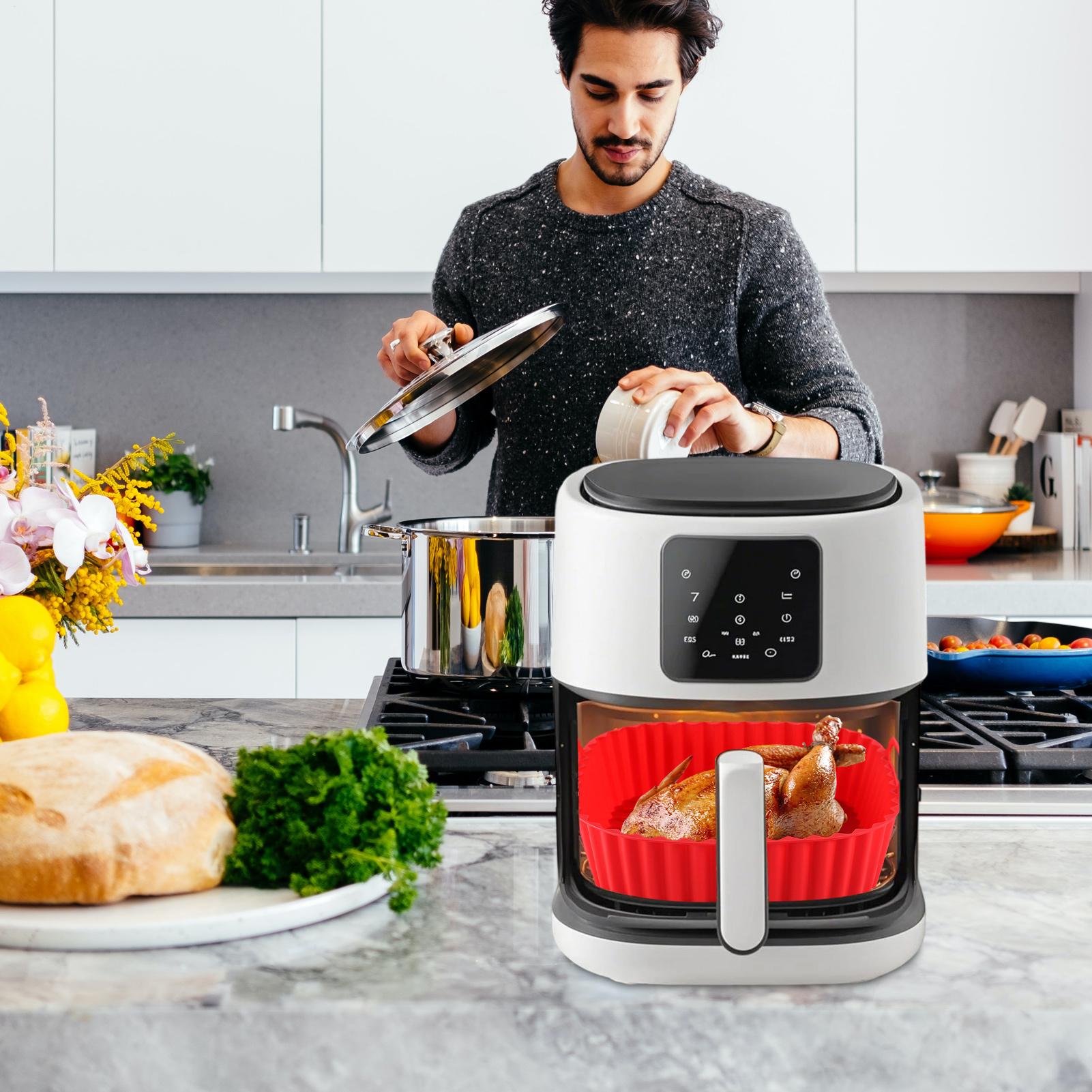 Formas de Silicone Quadradas R - Air Fryer Silicone Pot Liner avaliação e preço