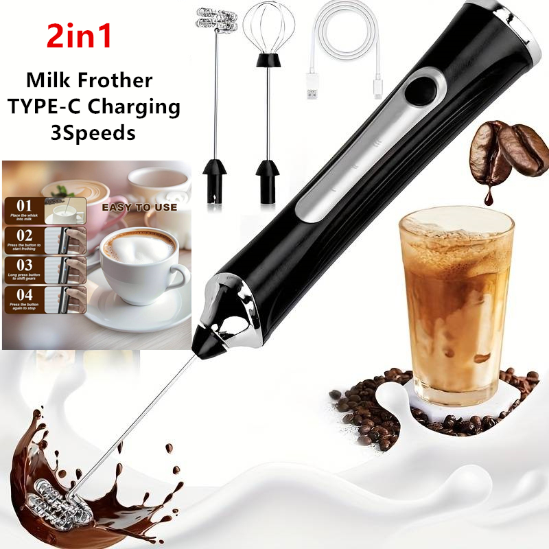 Espumador de leite elétrico se - Electric Milk Frother Handheld avaliação e preço