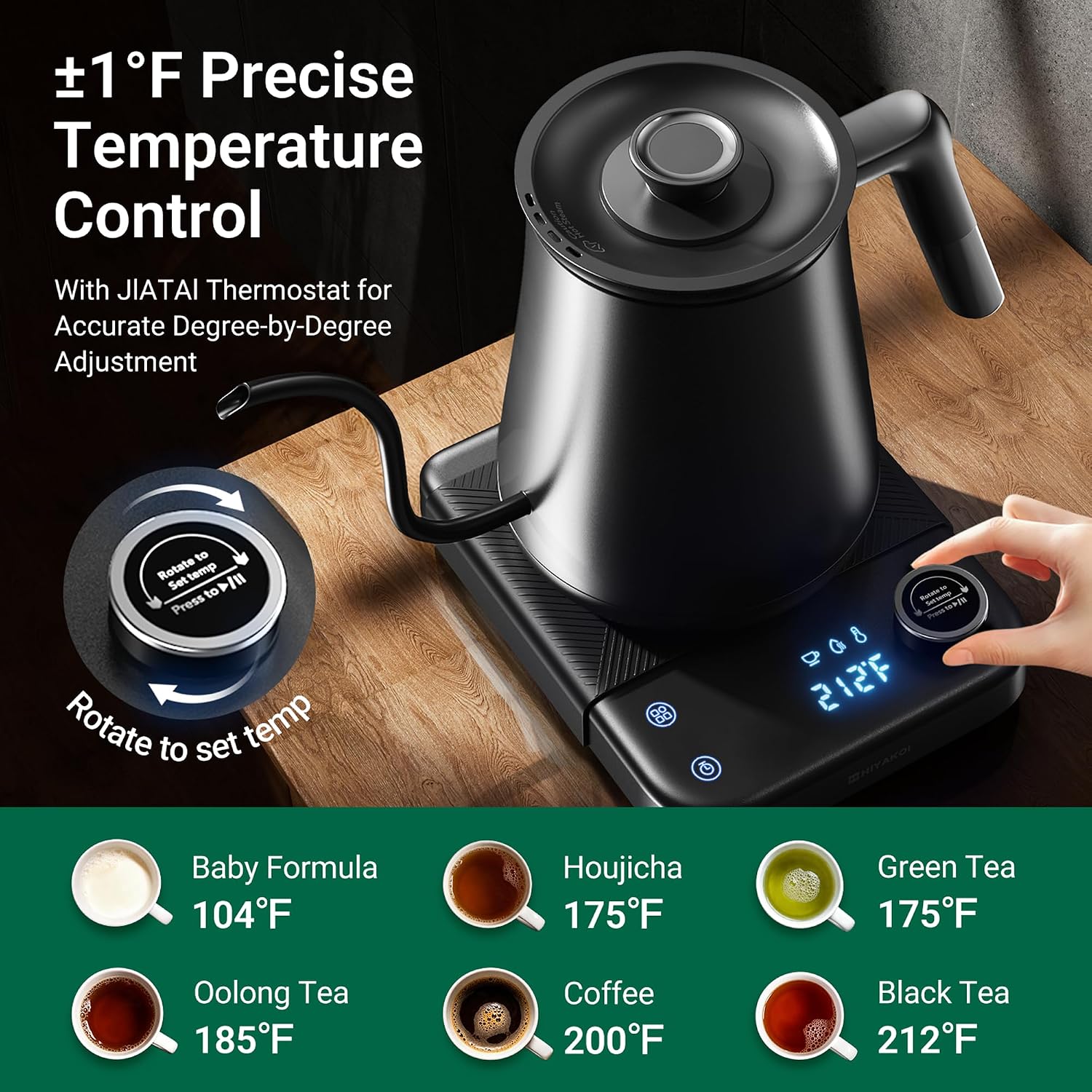 Chaleira Elétrica Gooseneck co - Electric Kettle Temperature Control avaliação e preço