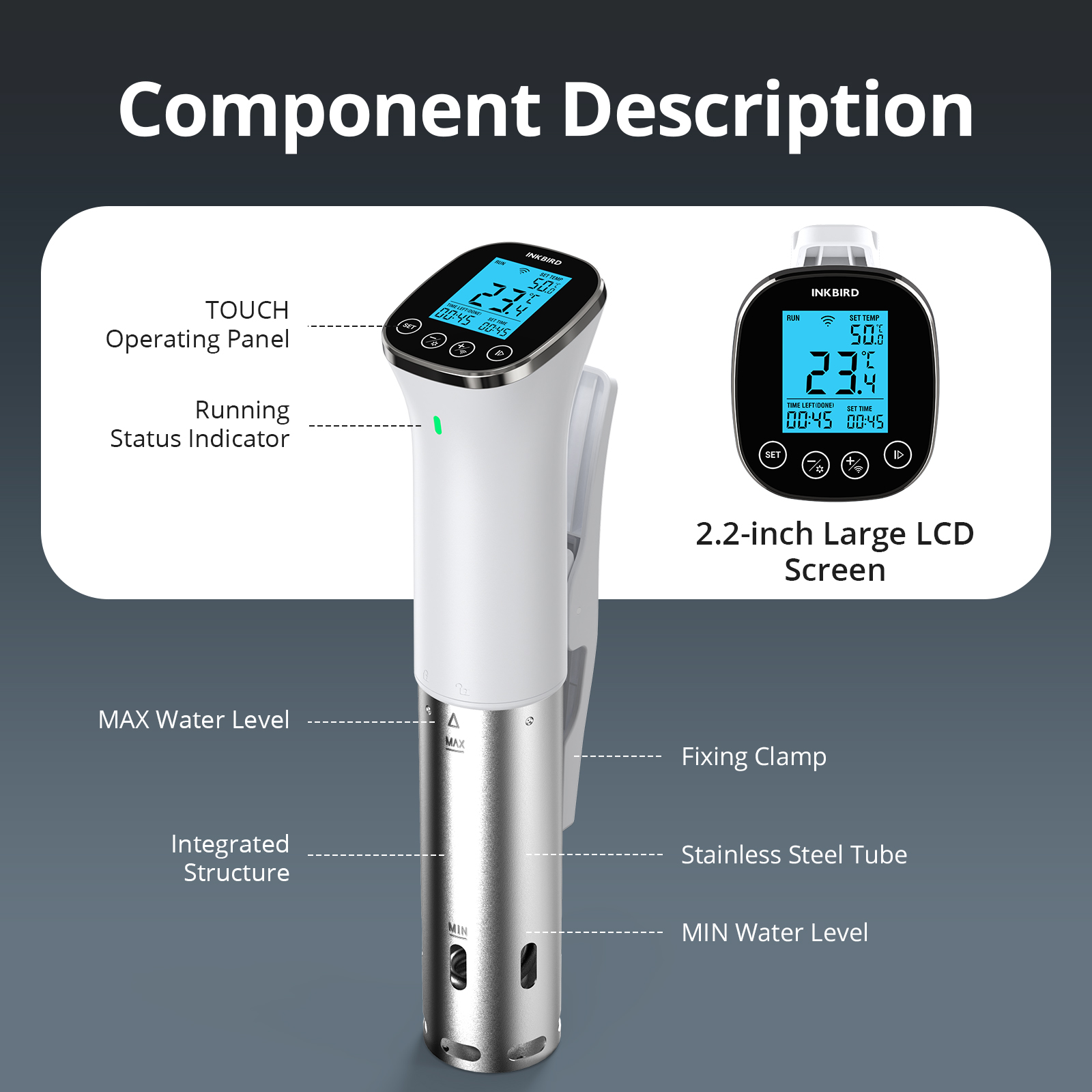 INKBIRD SSV-103-W 1000W Cozinh - Digital Sous Vide Precision Cooker avaliação e preço