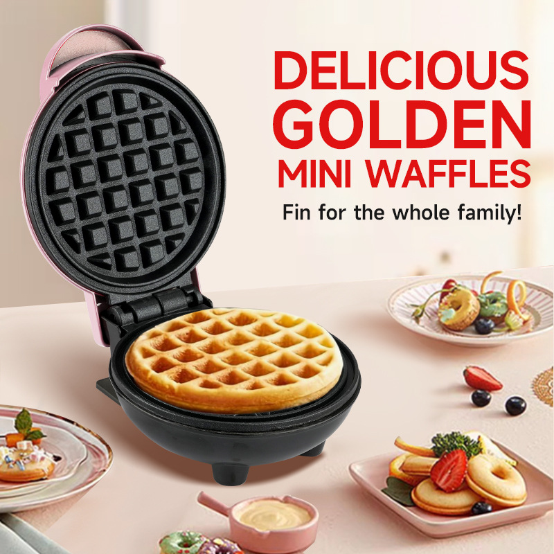 Mini Máquina de Waffle Elétric - Mini Waffle Maker Machine avaliação e preço
