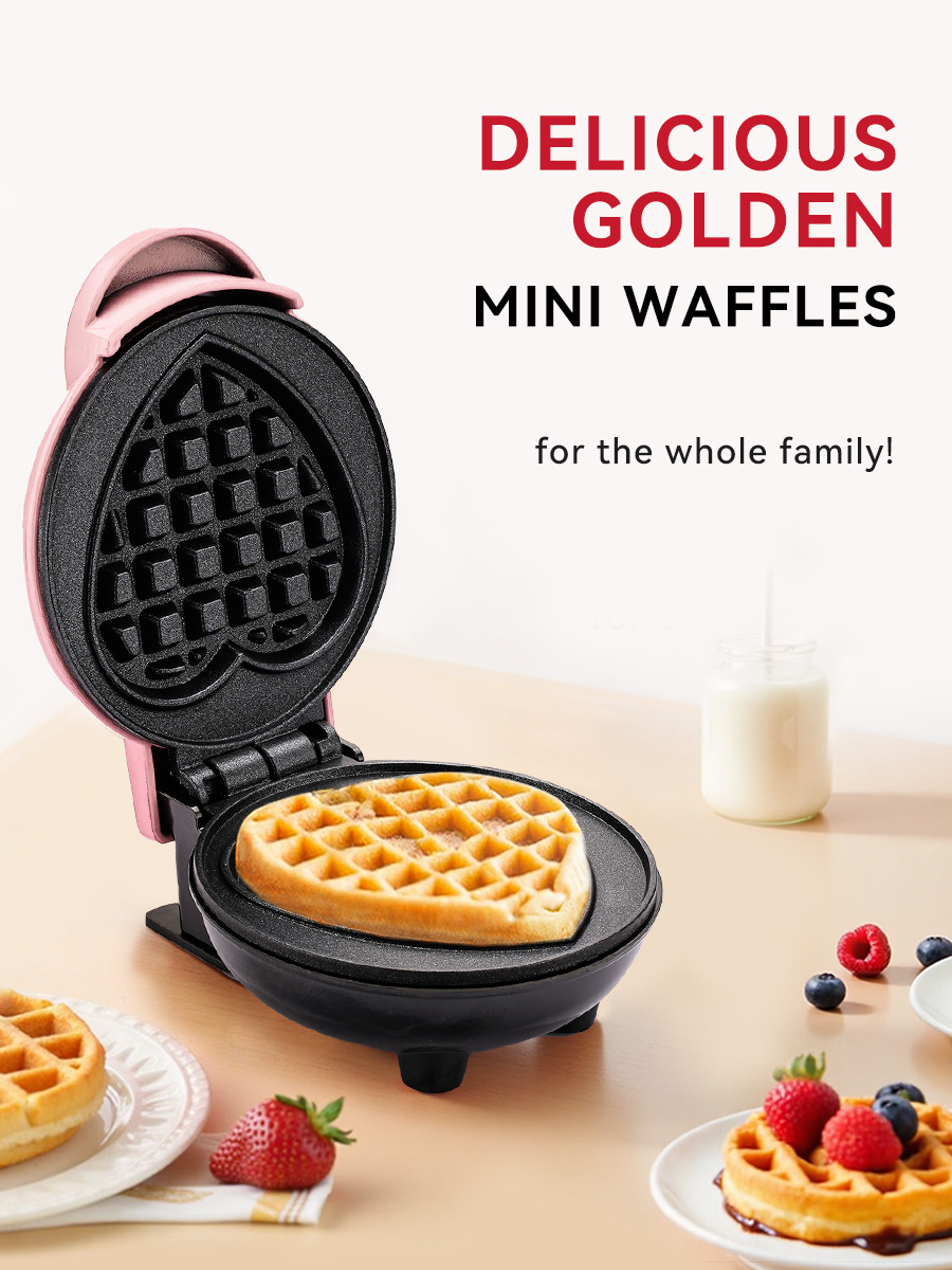Mini Máquina de Waffle Elétric - Mini Waffle Maker Machine avaliação e preço