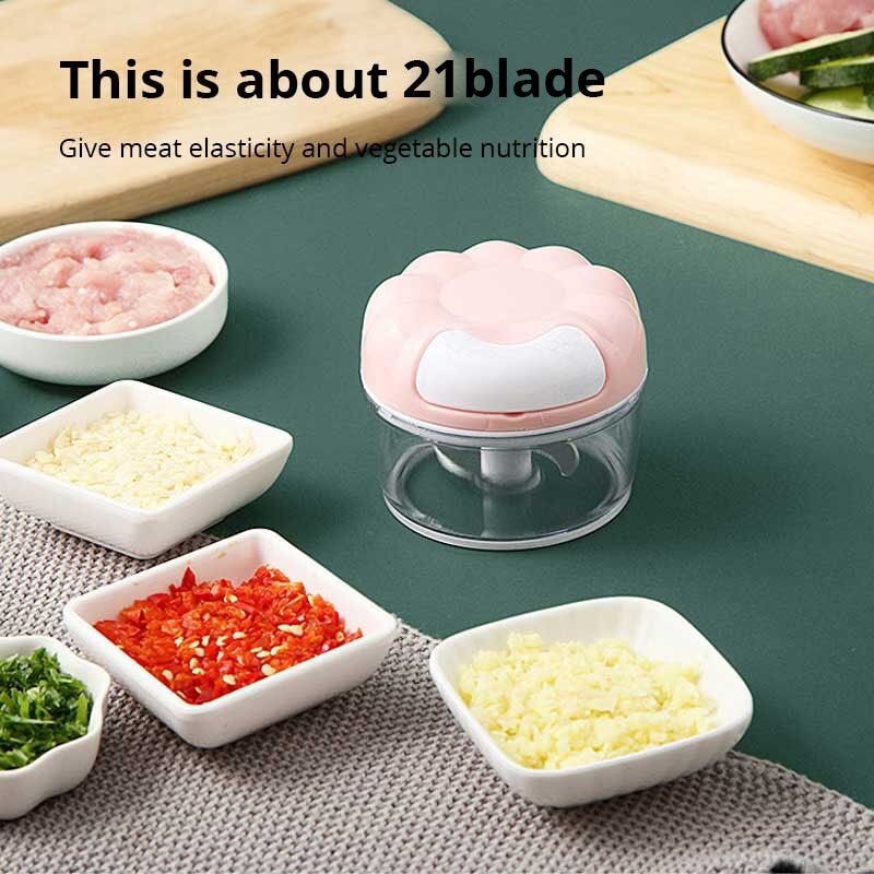1pc Azul/Rosa Manual Alho Mash - Immersion Hand Blender Set avaliação e preço