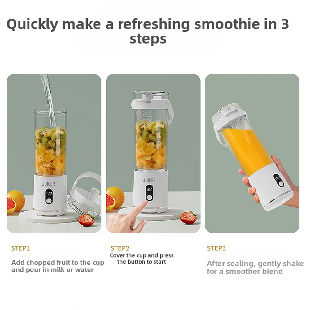 Liquidificador Portátil 600ML, - Portable Blender Usb Rechargeable avaliação e preço